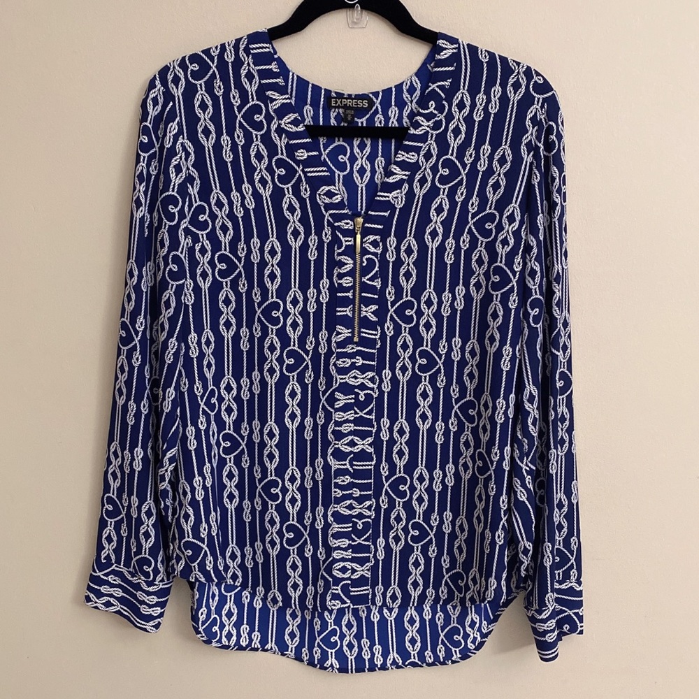 Express Zip Front Blouse